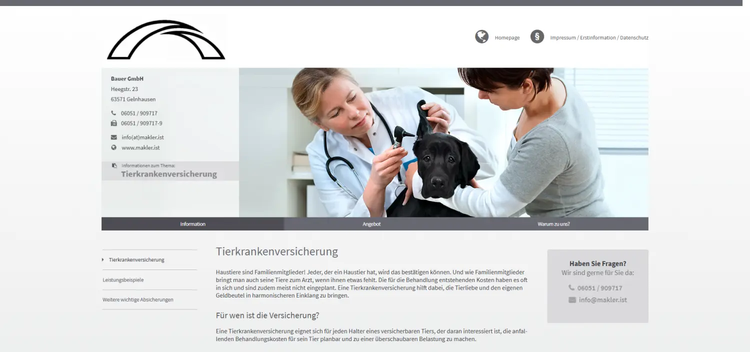 Tierhalterhaftpflicht von Bauer GmbH