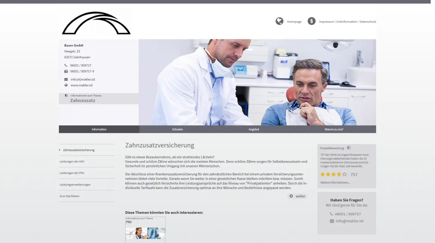 Zahnzusatz von Bauer GmbH