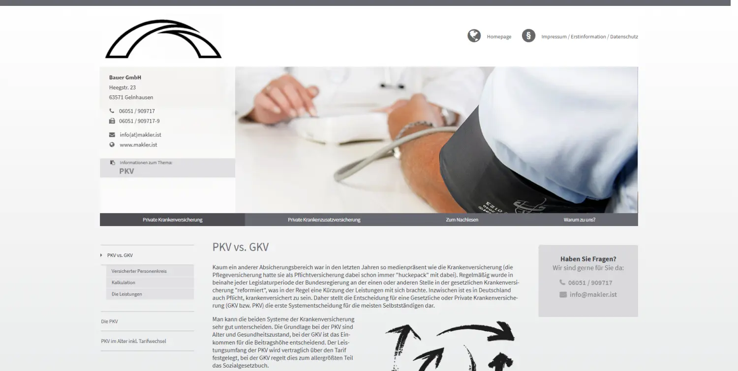 PKV vs. GKV von Bauer GmbH