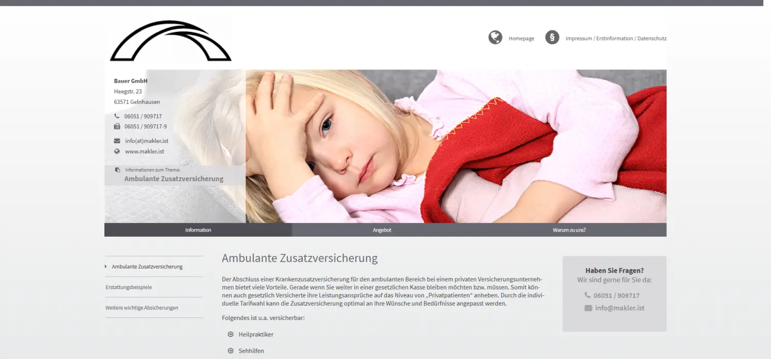 Ambulante Zusatzversicherung von Bauer GmbH